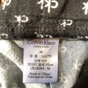CK soft sleep shorts